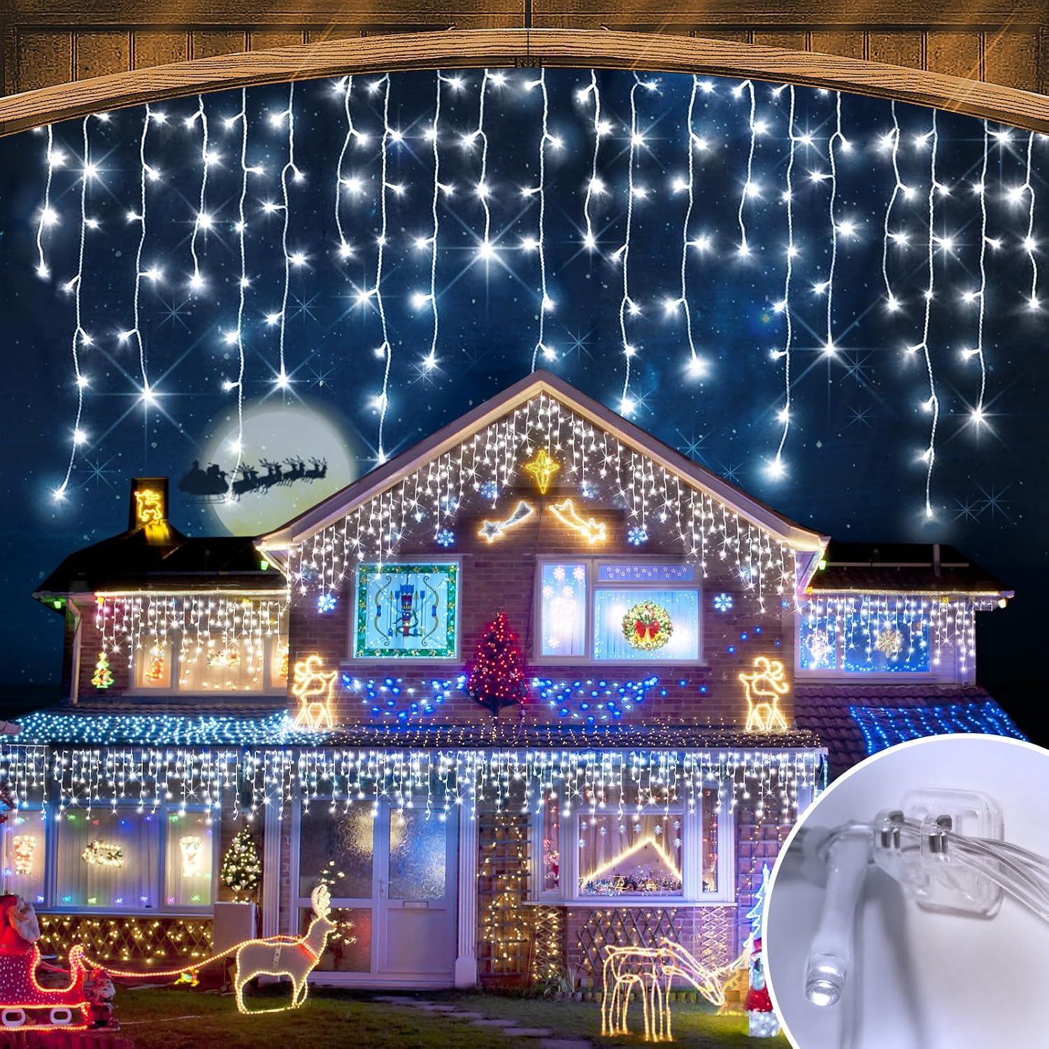 Outdoor Lighting Waterproof - Świąteczne lampki LED do użytku na