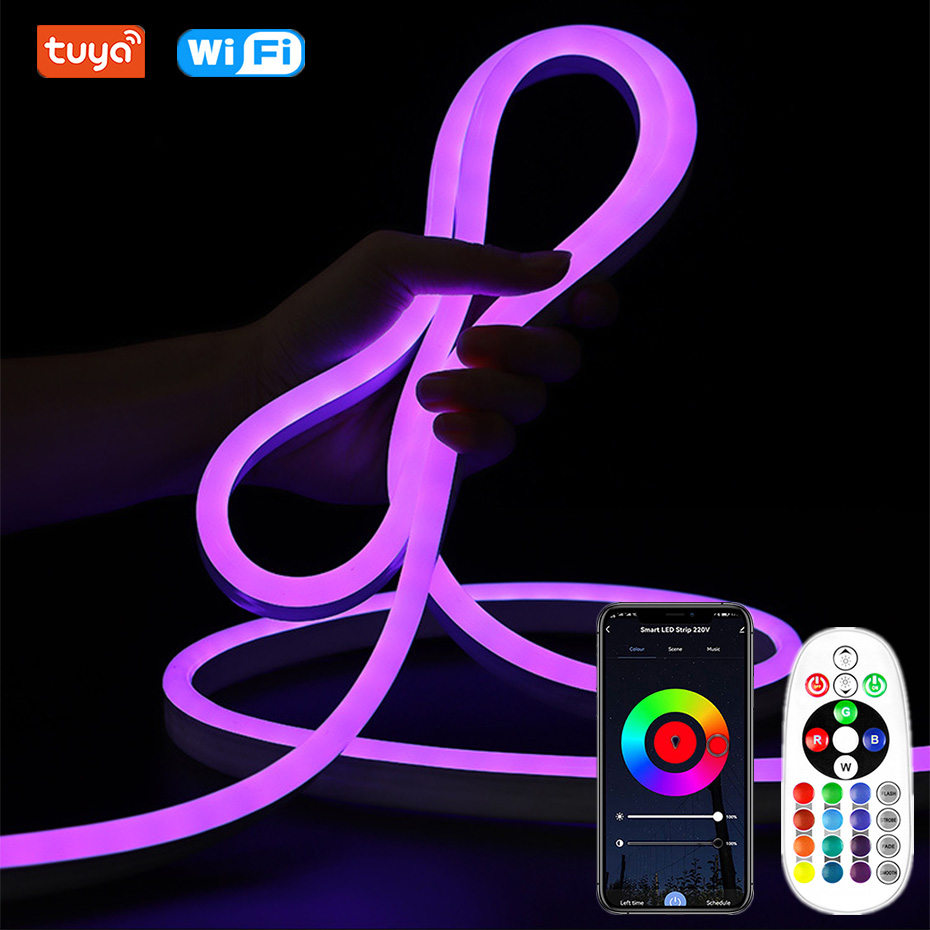 Outdoor Lighting Uk - Tuya WiFi/Bluetooth/sterowanie zdalne, taśma LED neonowa