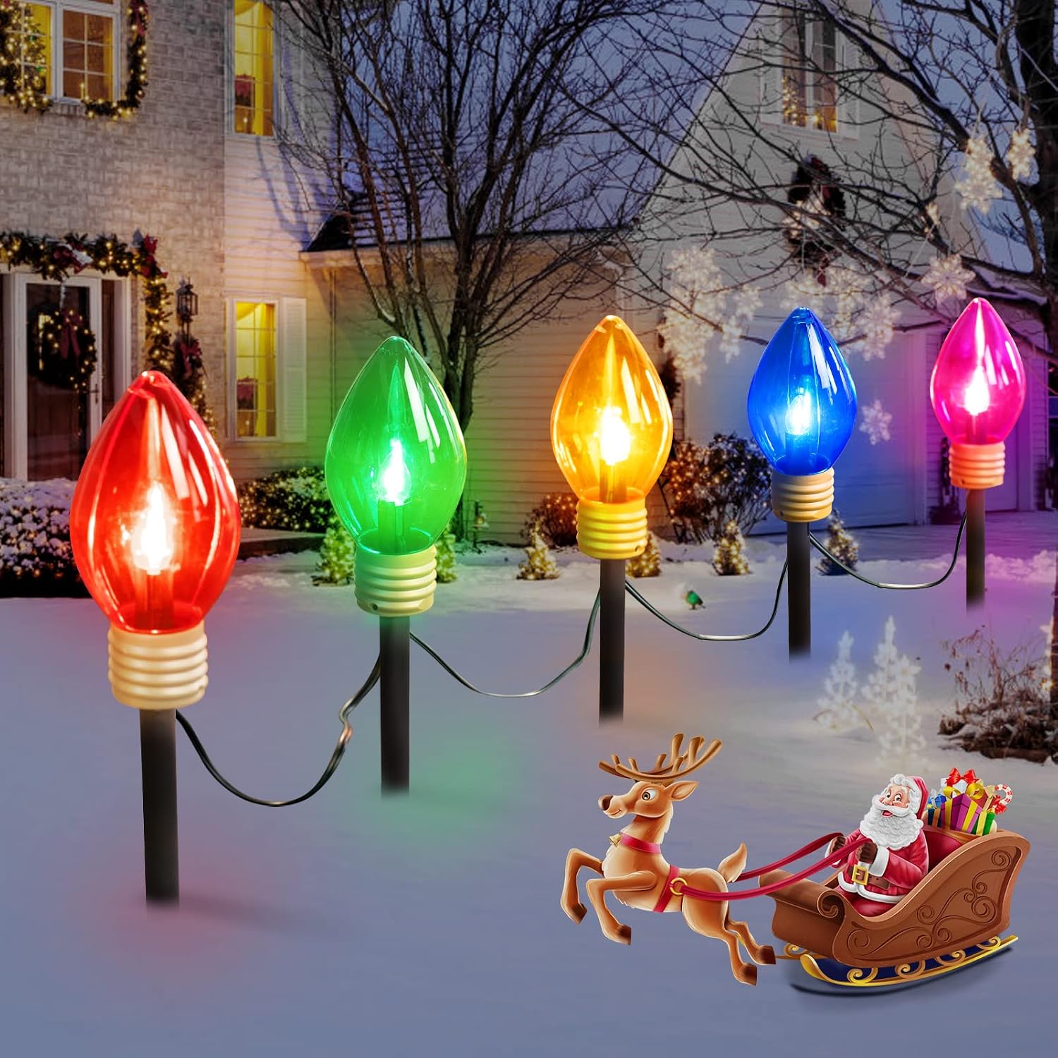 Outdoor Lighting Pathway - Świąteczne lampki do oświetlenia ścieżek na