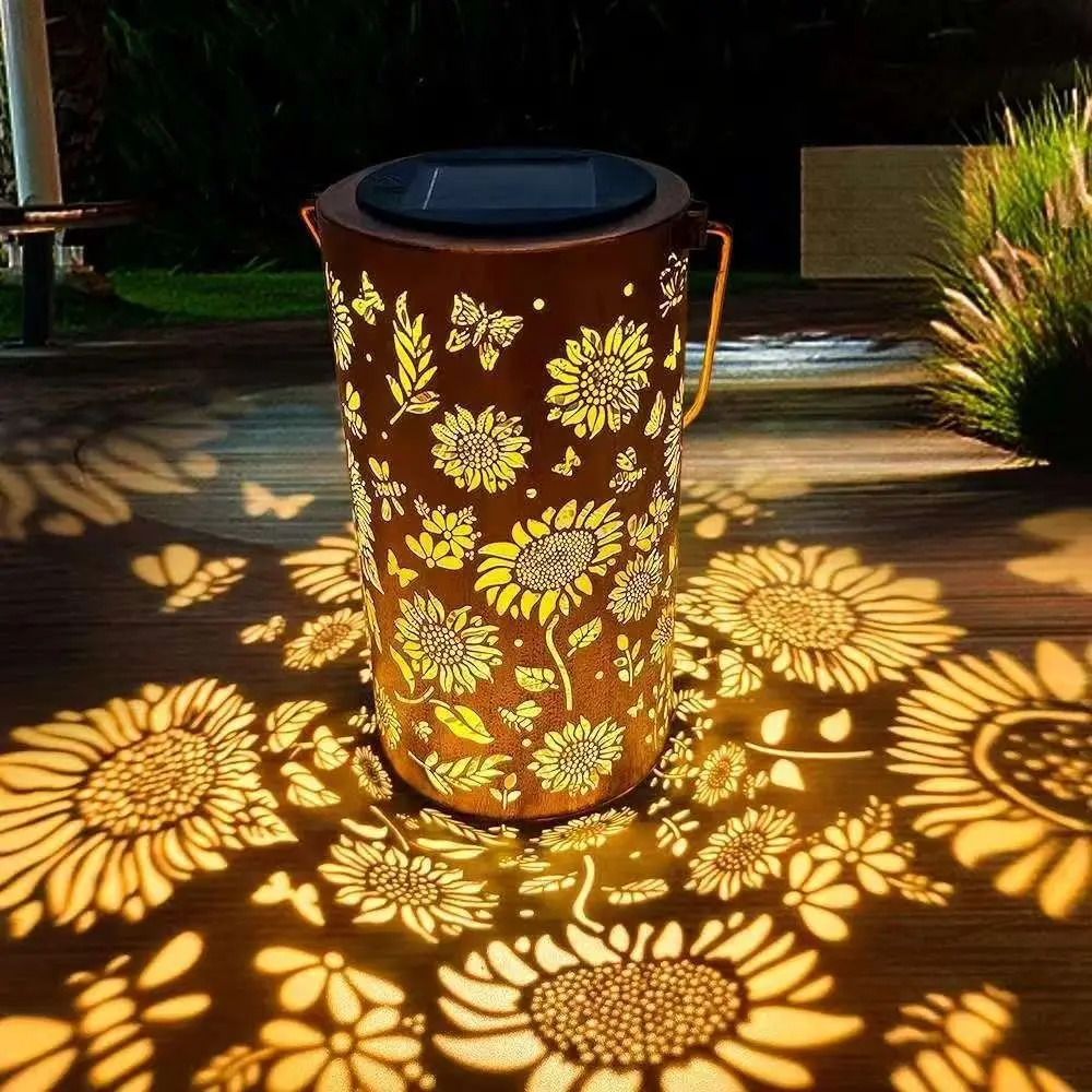 Outdoor Lighting Pathway - Lampa słonecznikowa z efektem światła i