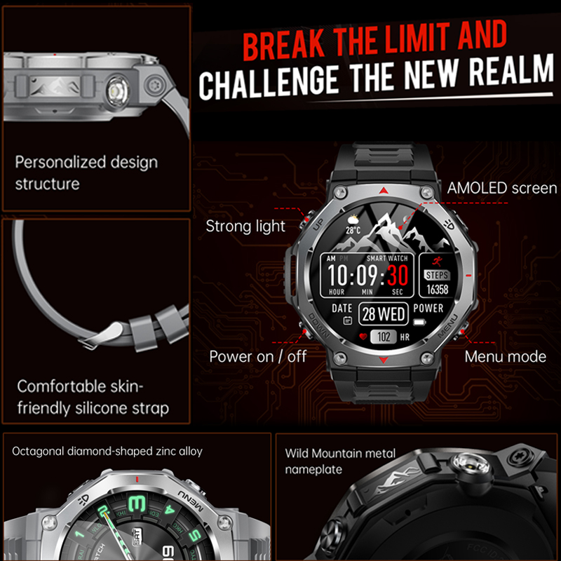Smartwatch męski do sportów ou – Outdoor Lighting Track recenzja i cena