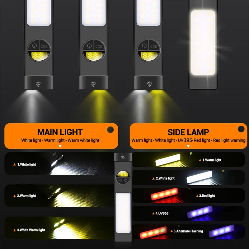 Latarka wielofunkcyjna COB+LED – Outdoor Lighting Black recenzja i cena