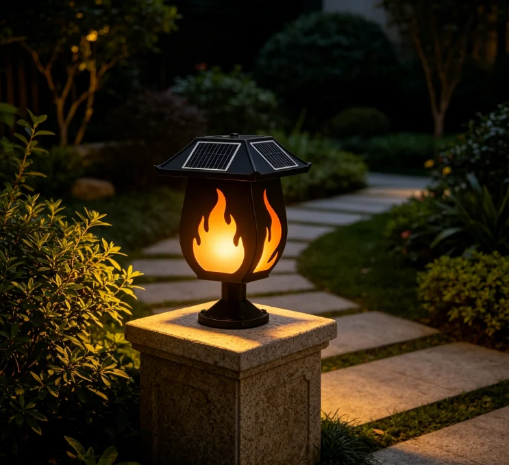 Solarny kolumnowy reflektor z  – Outdoor Lighting Waterproof recenzja i cena