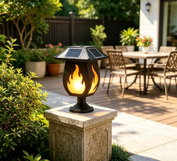 Solarny kolumnowy reflektor z  – Outdoor Lighting Waterproof recenzja i cena