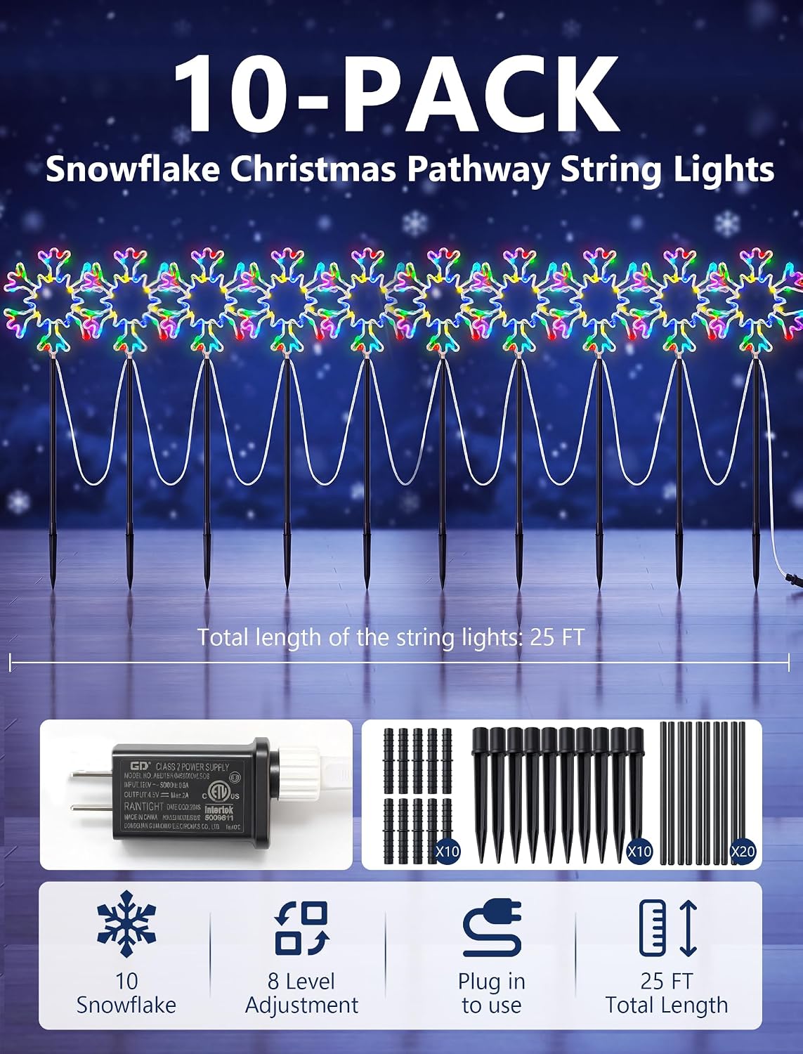 Świąteczny zestaw lamp do oświ – Outdoor Lighting Pathway recenzja i cena