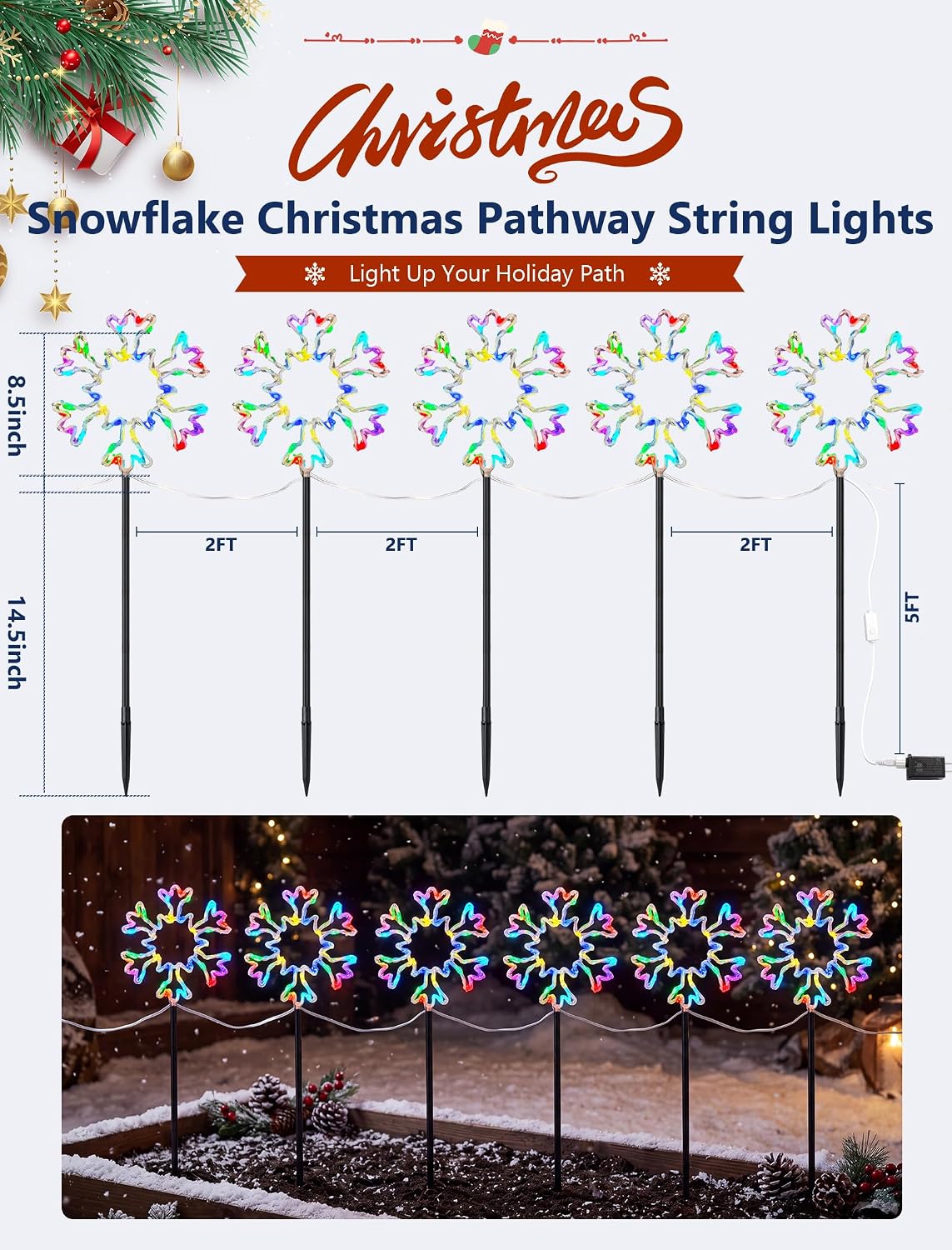 Świąteczny zestaw lamp do oświ – Outdoor Lighting Pathway recenzja i cena