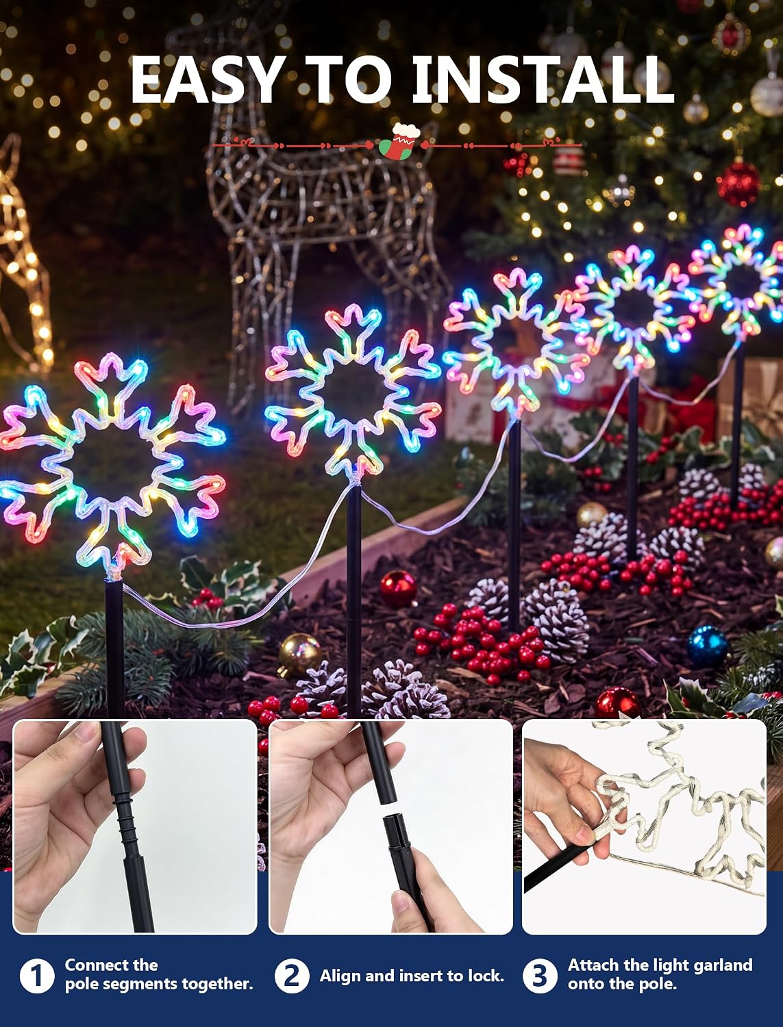 Świąteczny zestaw lamp do oświ – Outdoor Lighting Pathway recenzja i cena