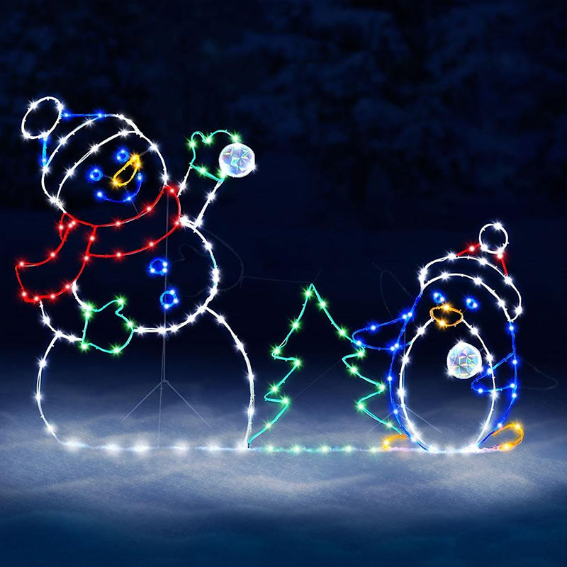 Animowany bałwanek LED z broka – Outdoor Lighting Effects recenzja i cena