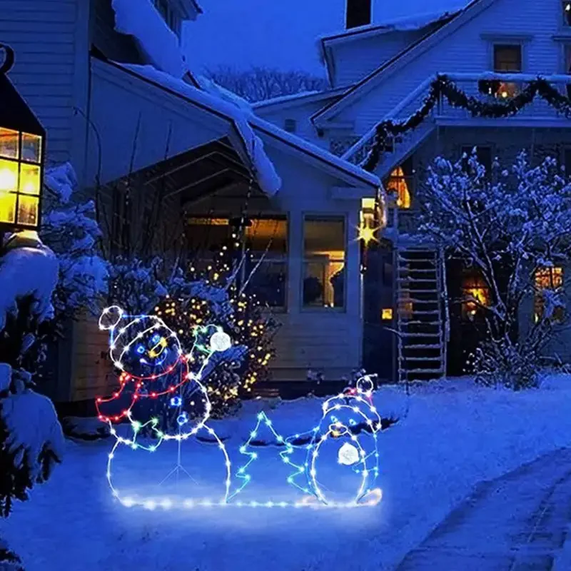 Animowany bałwanek LED z broka – Outdoor Lighting Effects recenzja i cena