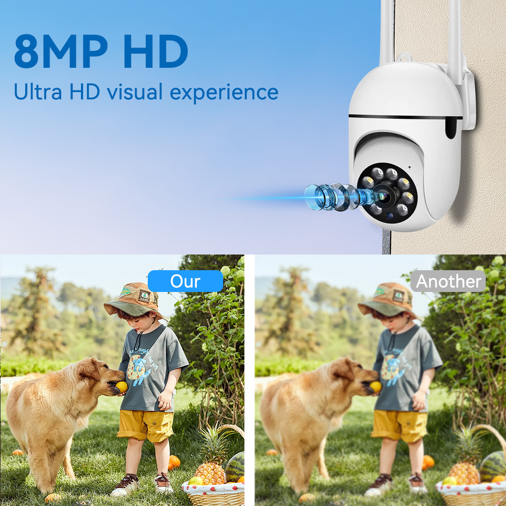 Kamera IP CCTV 8MP 2.4G WiFi z – Outdoor Lighting Track recenzja i cena