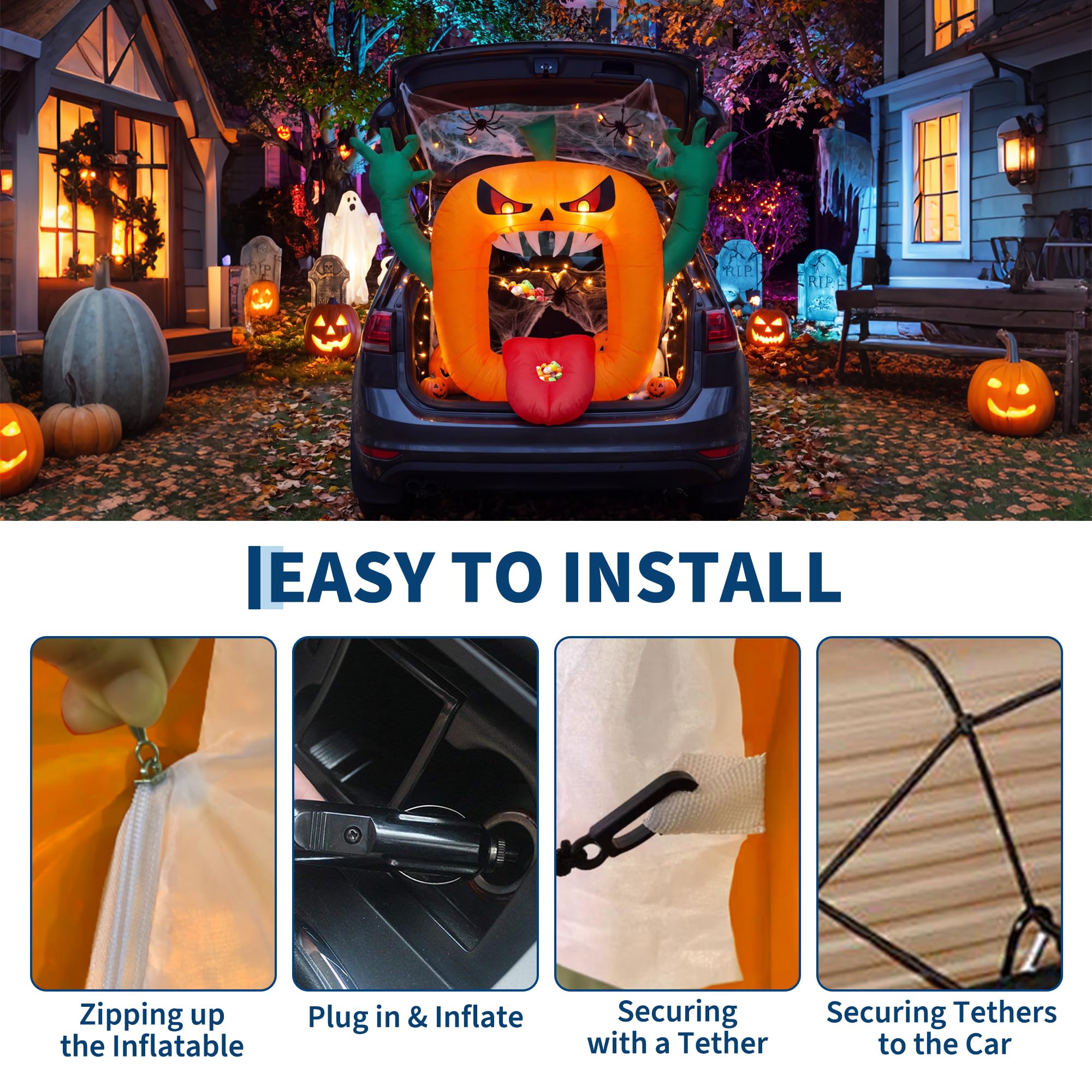 6FT dmuchane dekoracje na Hall – Outdoor Lighting Effects recenzja i cena