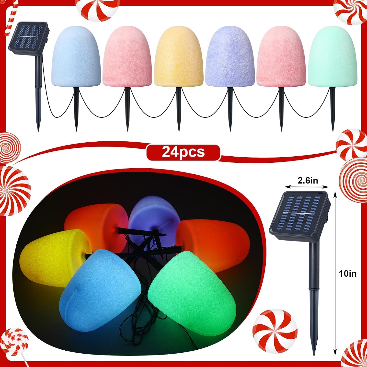 Kolorowe lampki solarne do ośw – Outdoor Lighting Pathway recenzja i cena