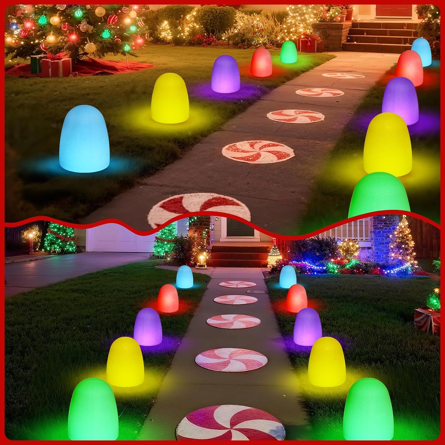 Kolorowe lampki solarne do ośw – Outdoor Lighting Pathway recenzja i cena