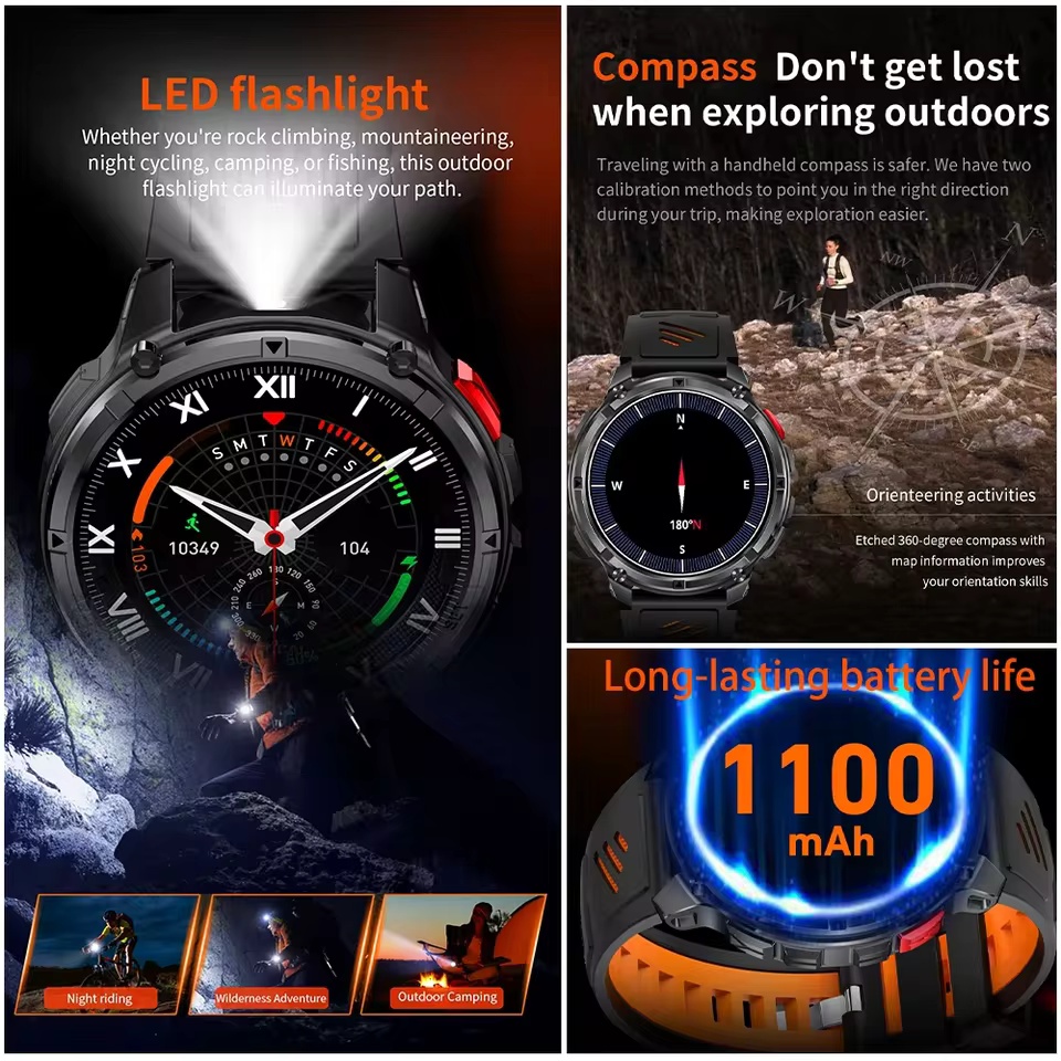 Smartwatch T-Rex3 Military 1.7 – Outdoor Lighting Track recenzja i cena